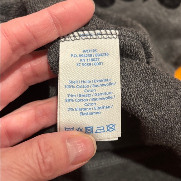 BODEN S Black Gray Velvet Spotty Dotty Sweatshirt Holiday - Picture 5 of 6